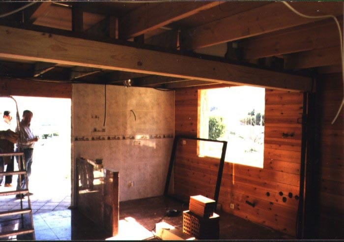 Interior de una vivienda giratoria
