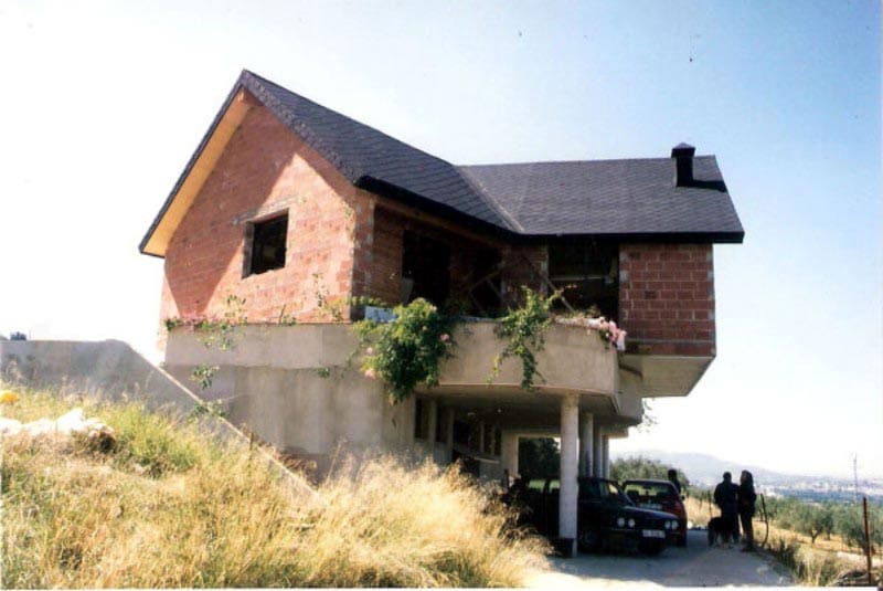 Estructura de una vivienda giratoria