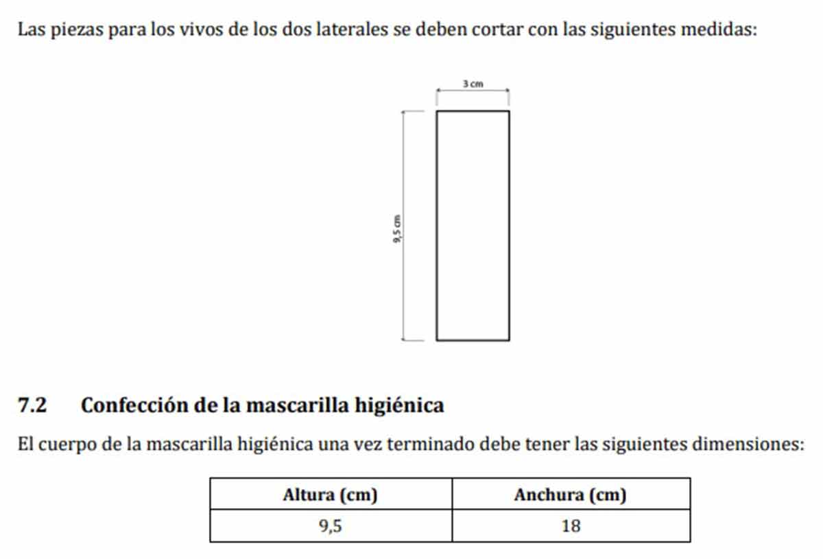 Medidas mascarillas laterales