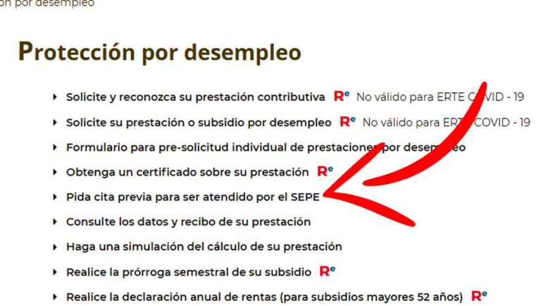 Cómo pedir cita en el SEPE por internet | Casacochecurro