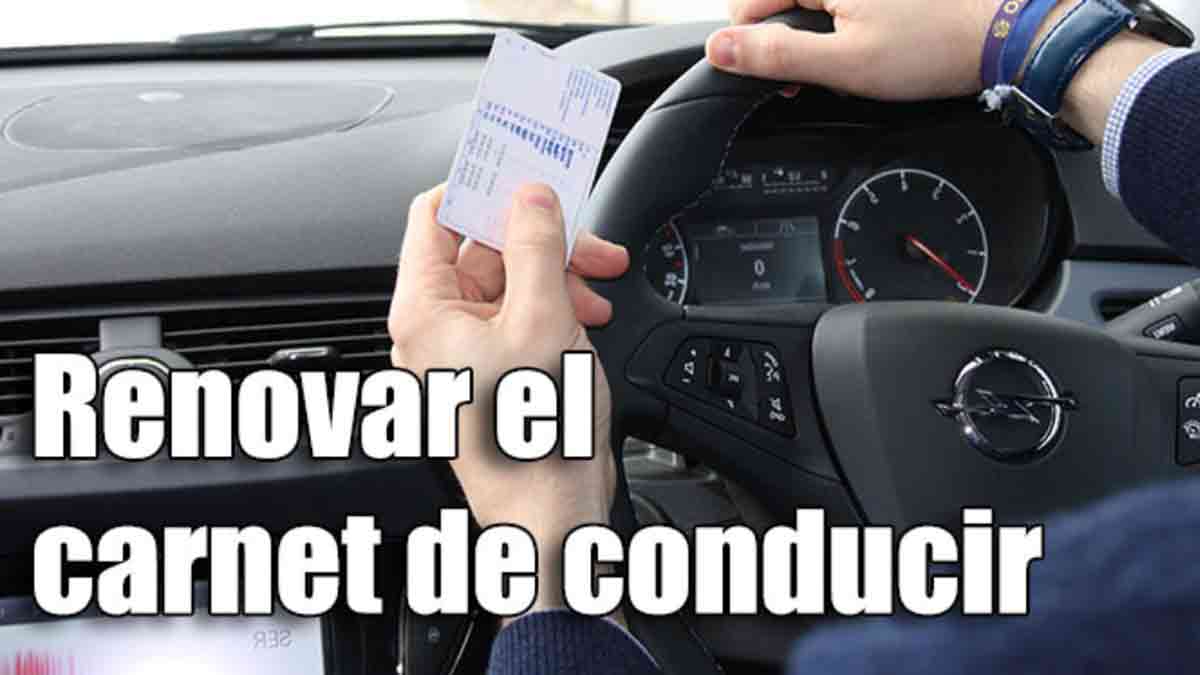 Renovar el carnet de conducir