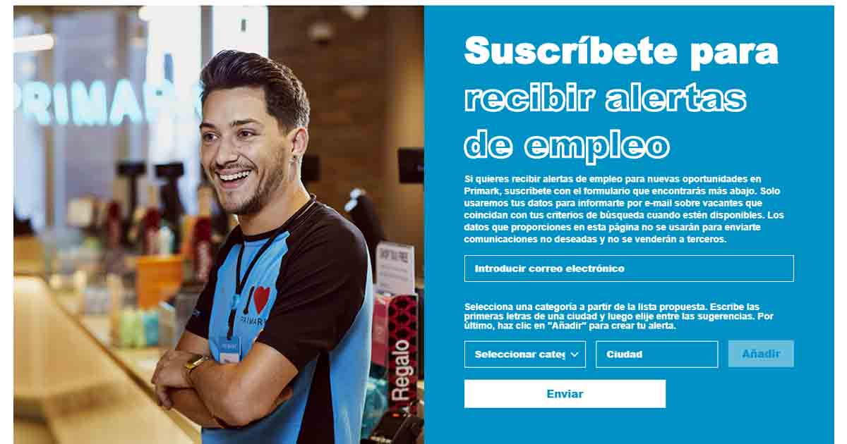 suscribirse a Primark