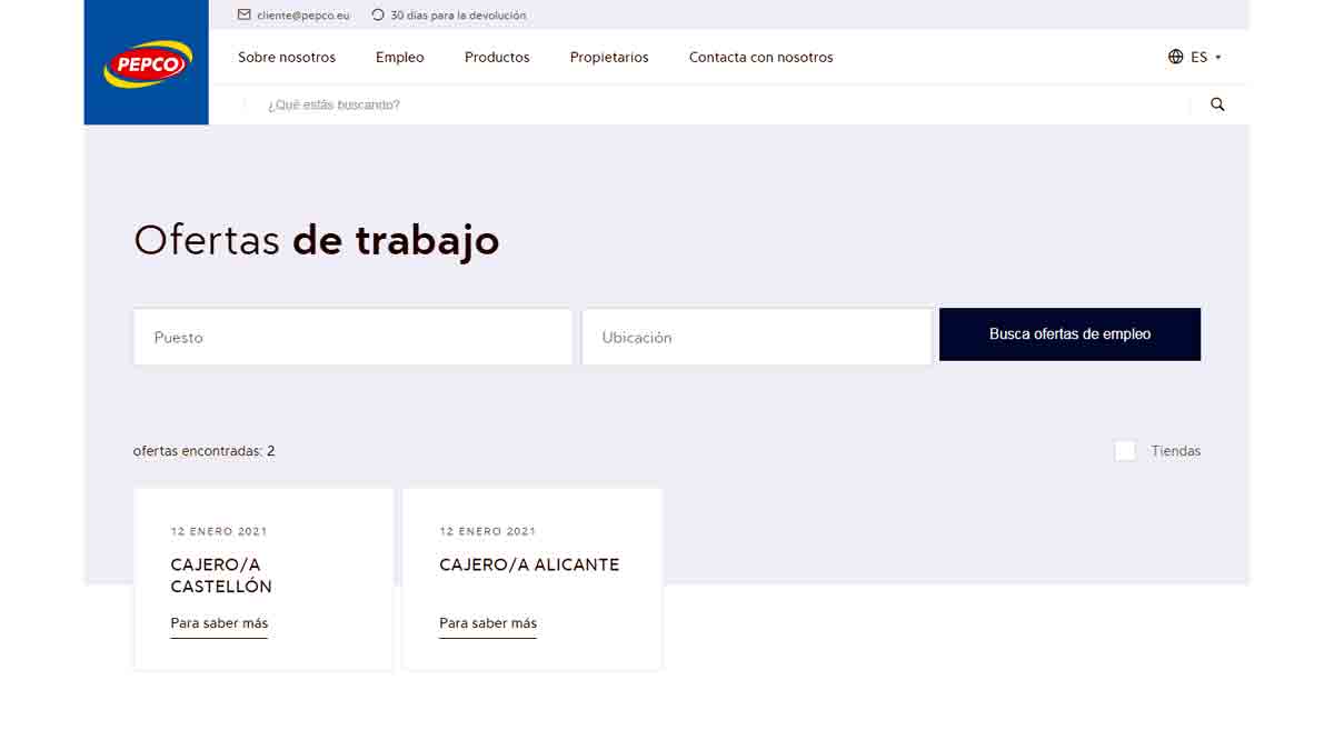 Buscador de empleo Pepco