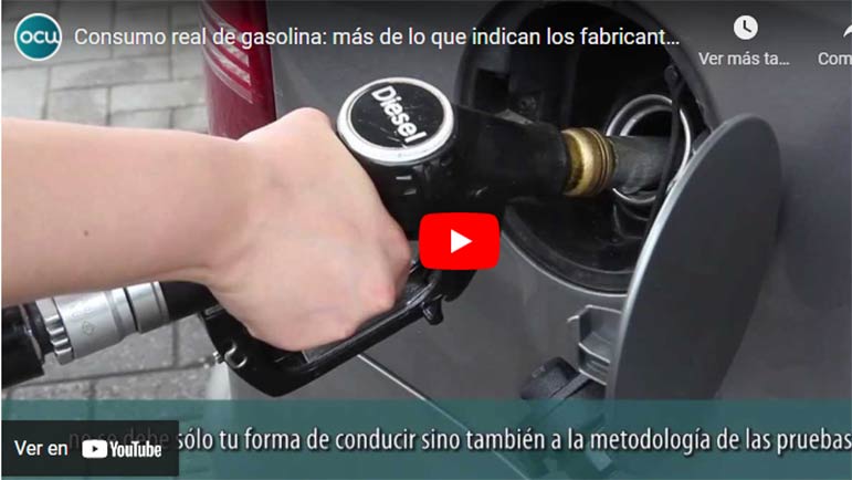 Video explicativo sobre los consumos de carburante en los coches, siempre más de lo que anuncian