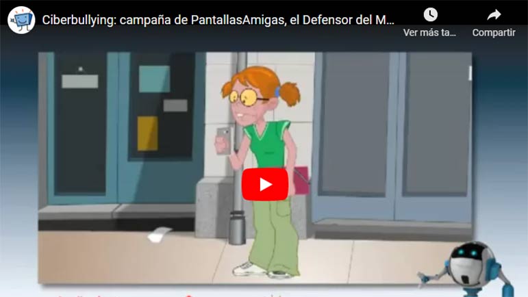 Video explicativo sobre el ciberbullying entre adolescentes