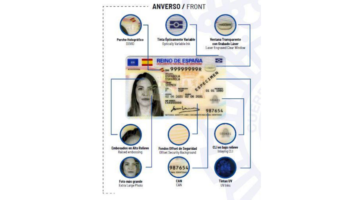 Delantero DNI electrónico