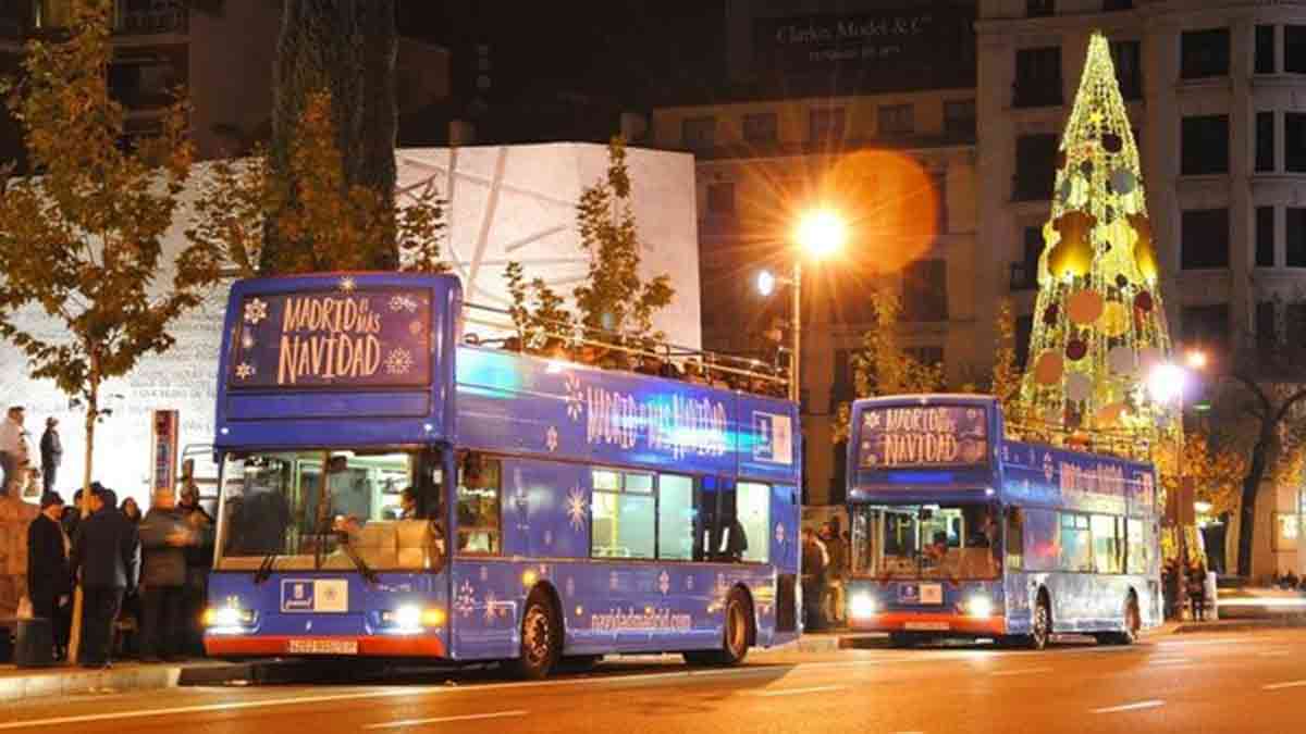 Cuánto cuesta subirse al autobús de Madrid para ver las luces de Navidad