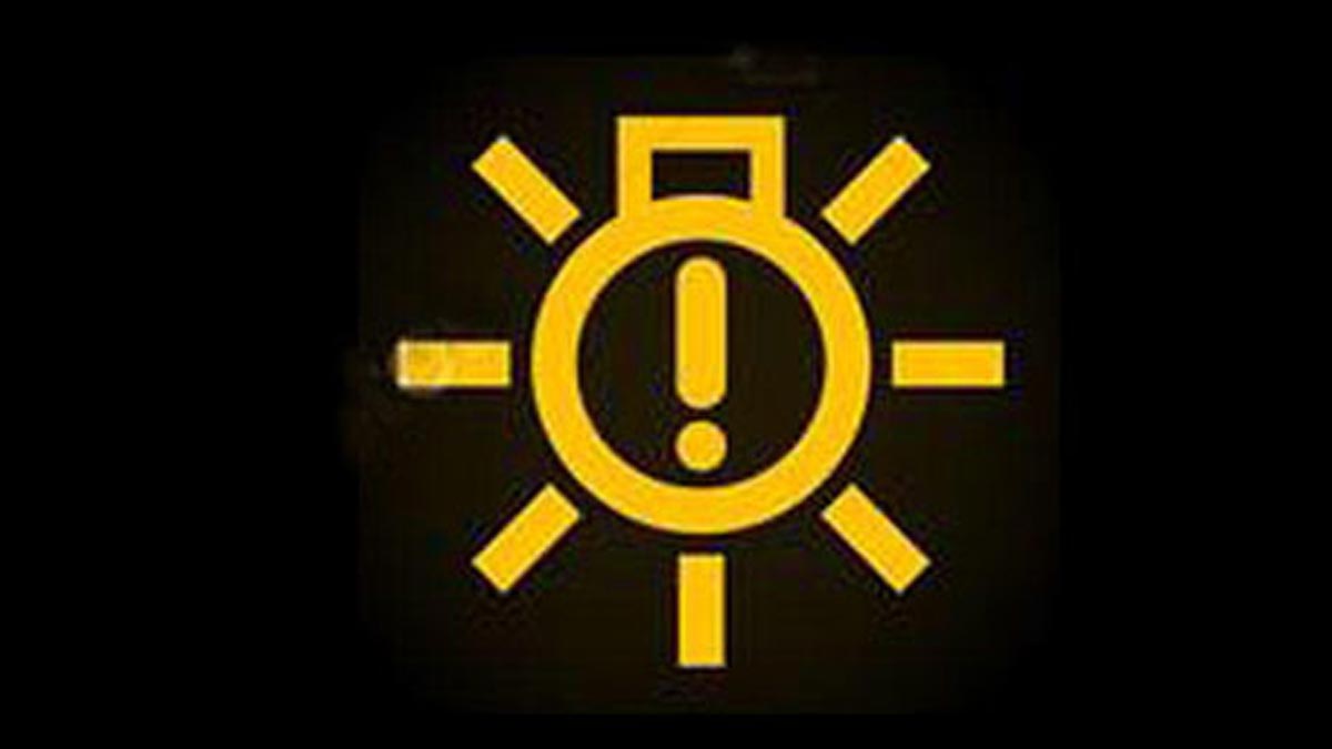 Bombilla fundida del coche