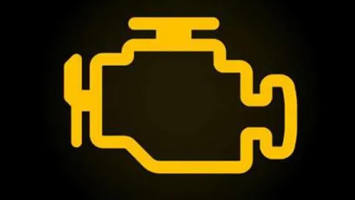 Testigo de la avería del motor