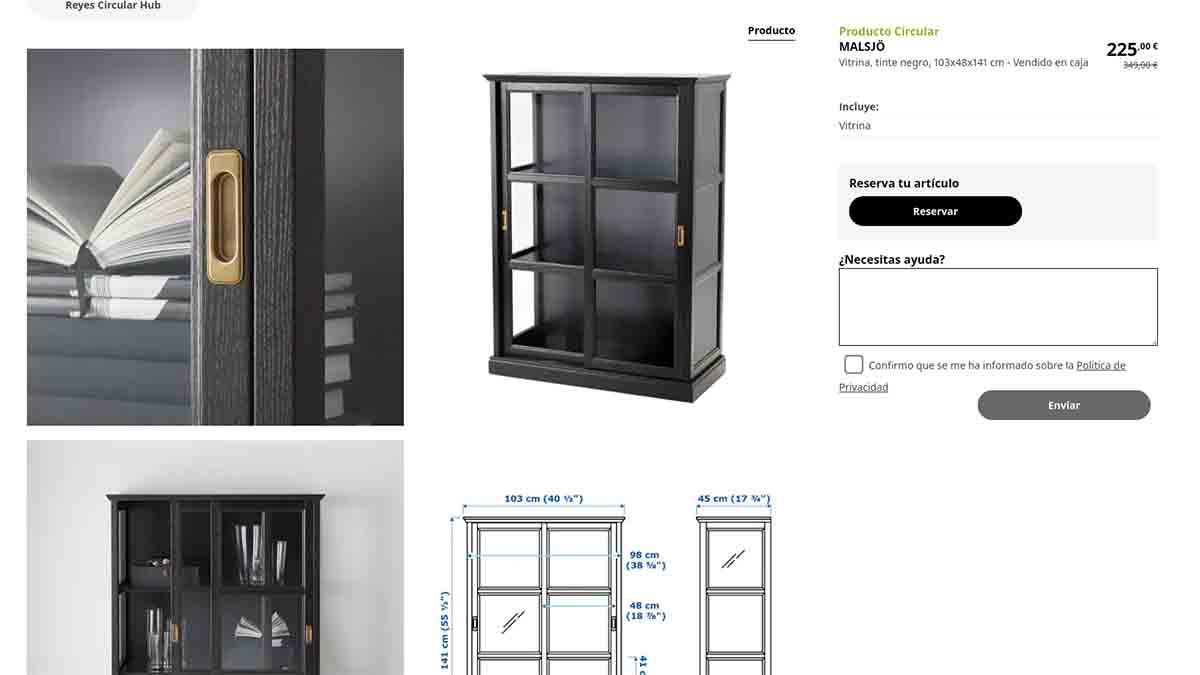 Estantería con descuento en Ikea