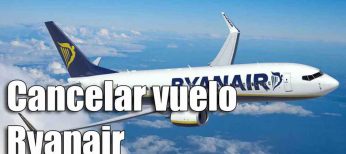Cómo cancelar un vuelo en Ryanair