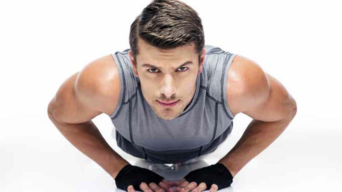 Rutina de flexiones para hombres