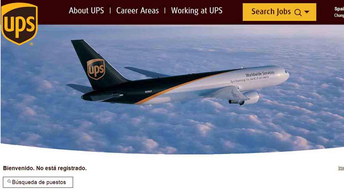 Iniciar sesión en el portal de empleo de UPS