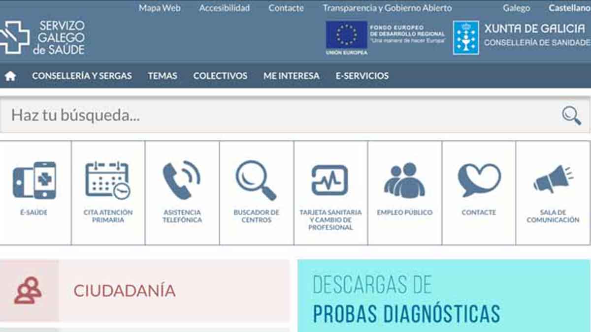 Pedir cita previa con el médico en Galicia por Internet