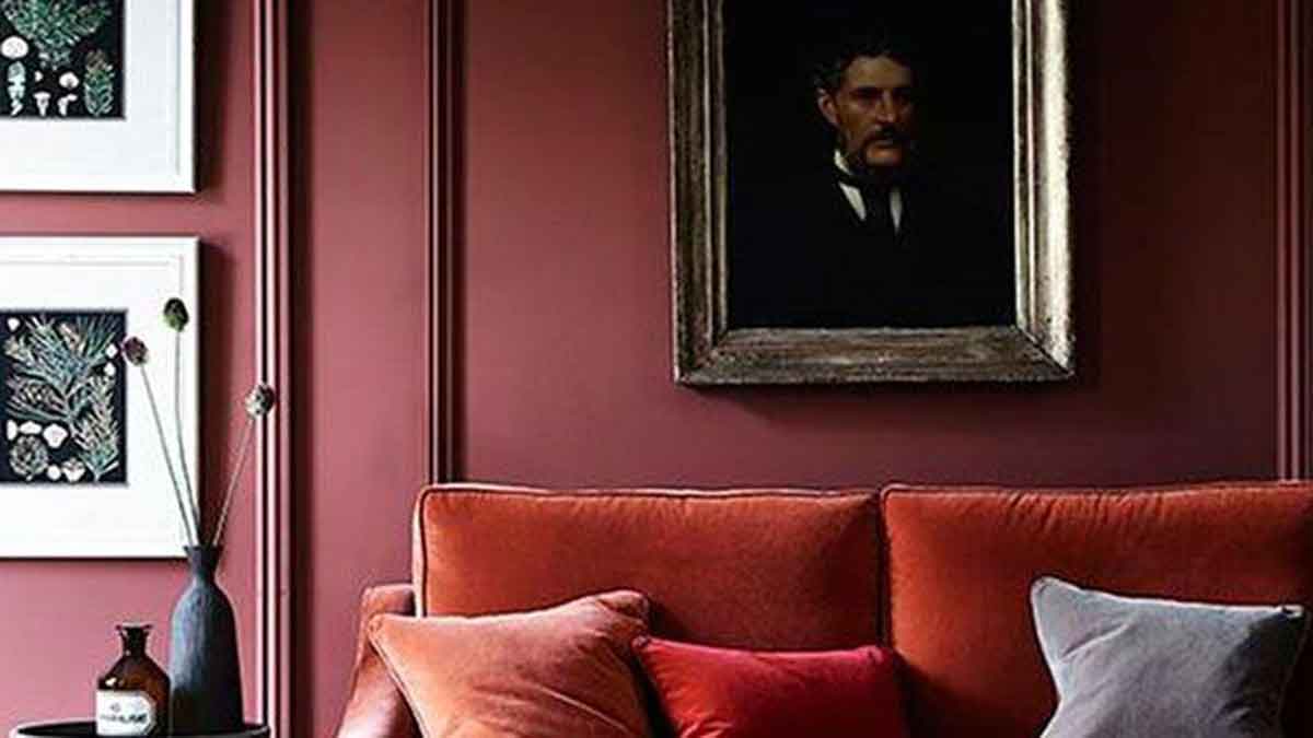 Pintar una habitación en granate