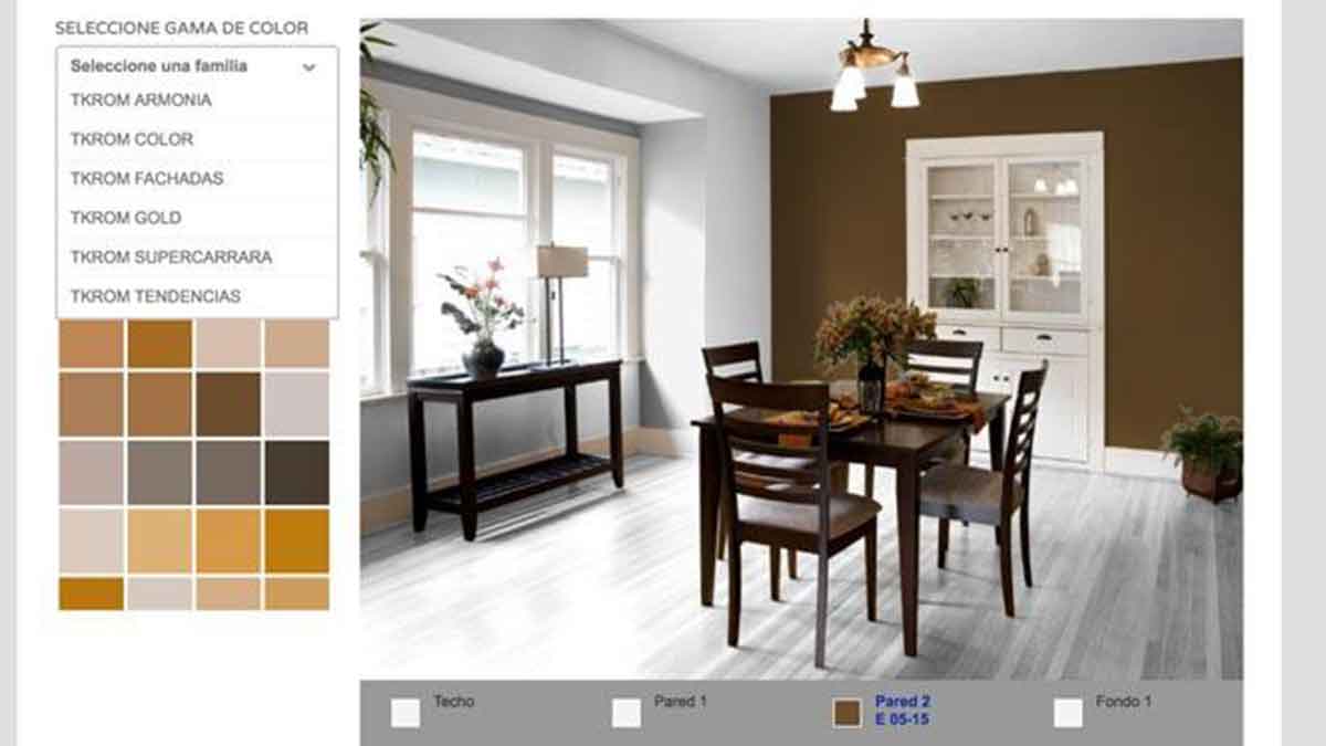 Simulador para pintar una habitación