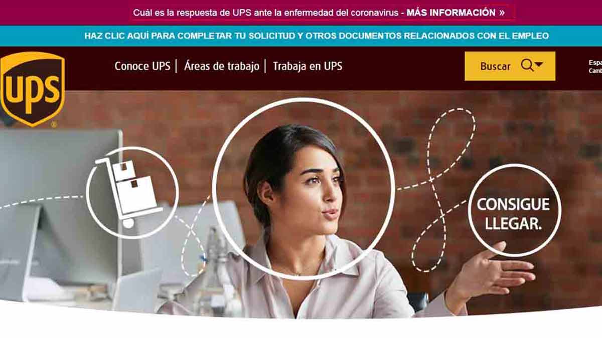 Registro portal de empleo en UPS