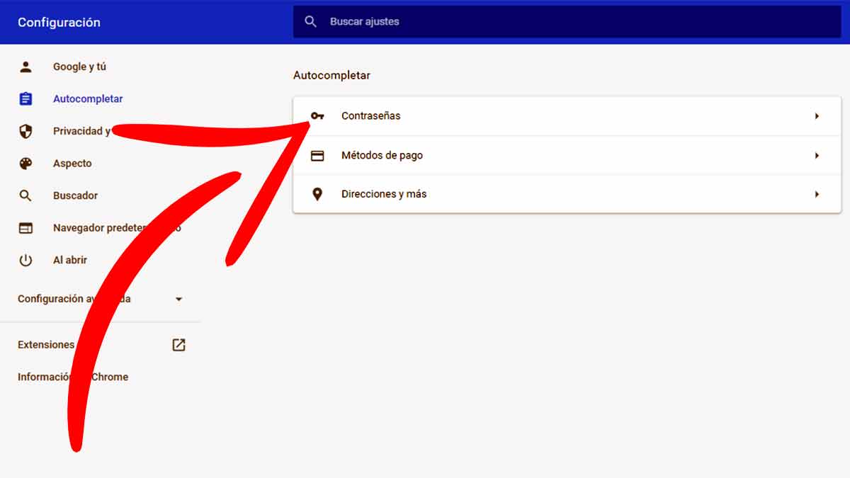 Contraseñas de Google