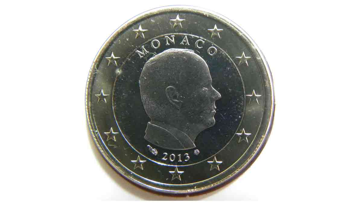 Moneda de un euro Mónaco 2013