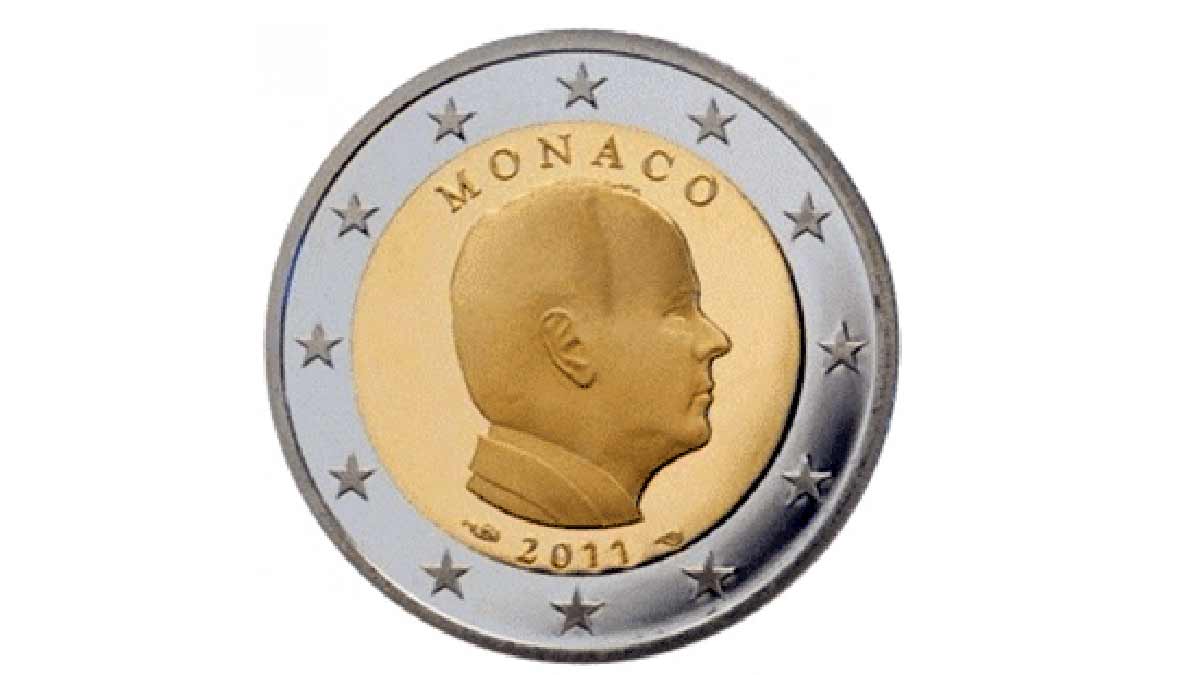 Moneda de un euro Mónaco 2011