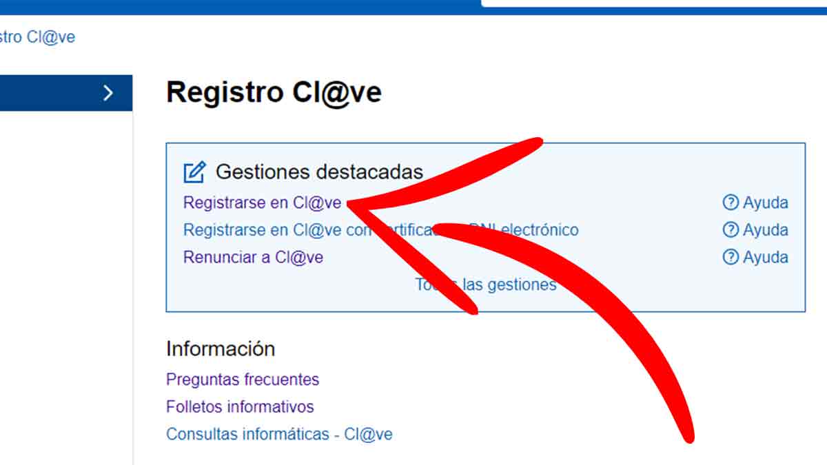 A través de Internet con certificado electrónico o DNIe  Cómo puedo  registrarme  Registro  Clve