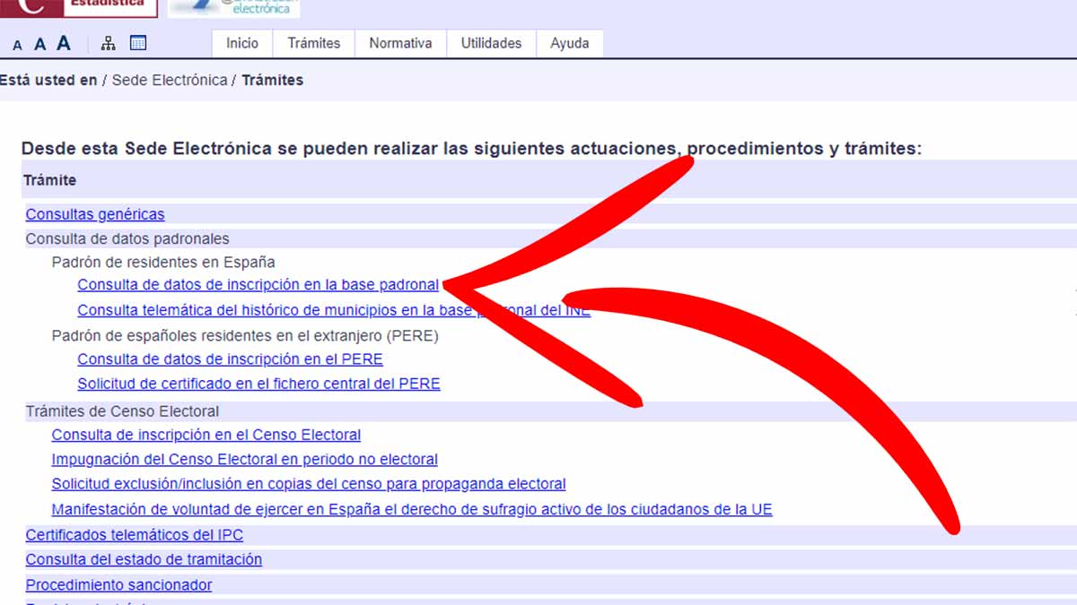 Acceso a la consulta del padrón