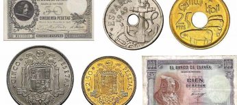 Los 12 billetes y monedas de pesetas más valiosas