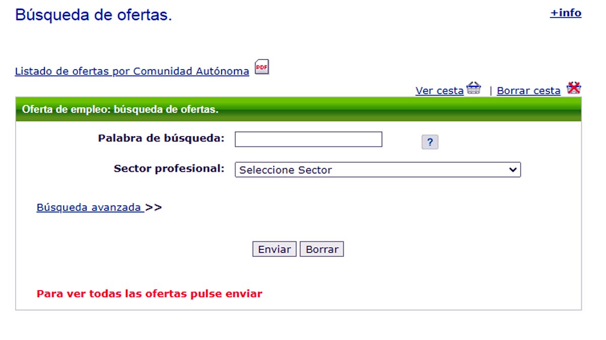 Buscador general del SNE
