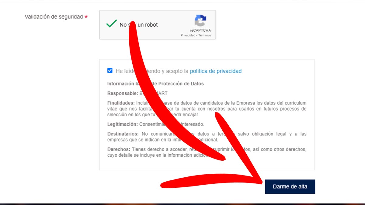 Darse de alta en Bricomart