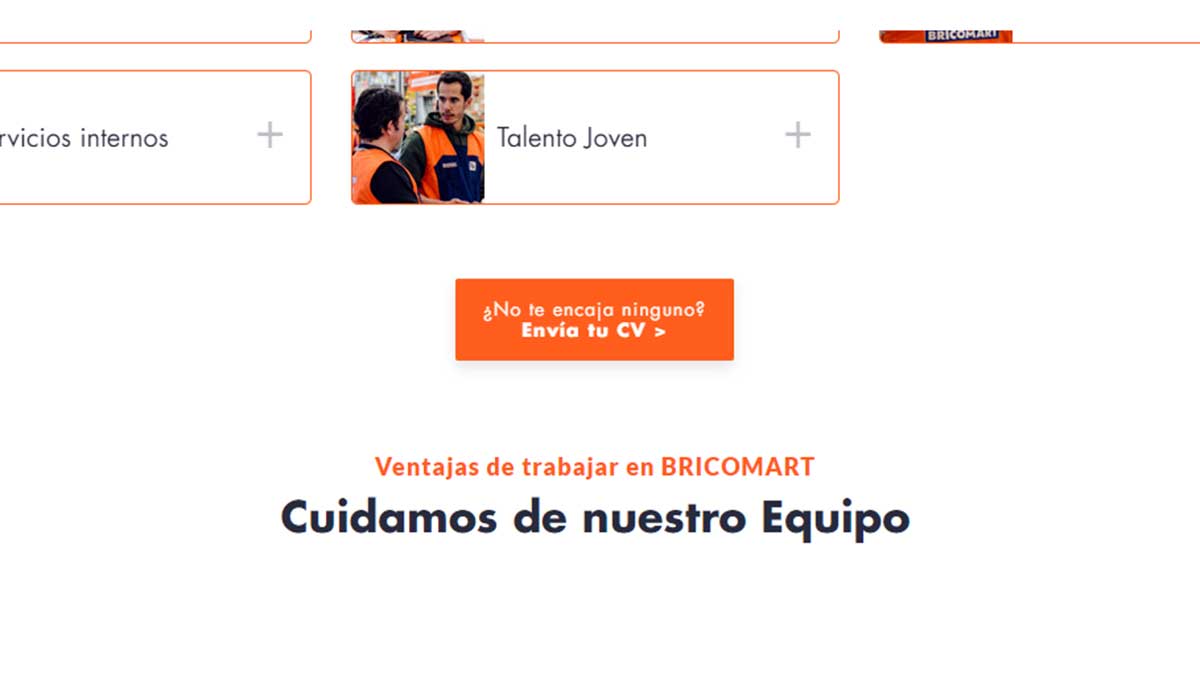 Subir el CV a Bricomart