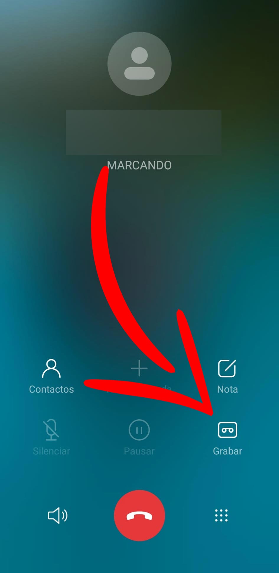 Pantalla del teléfono
