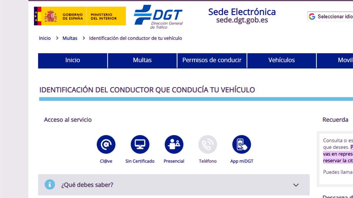 Vías para notificar a otro conductor