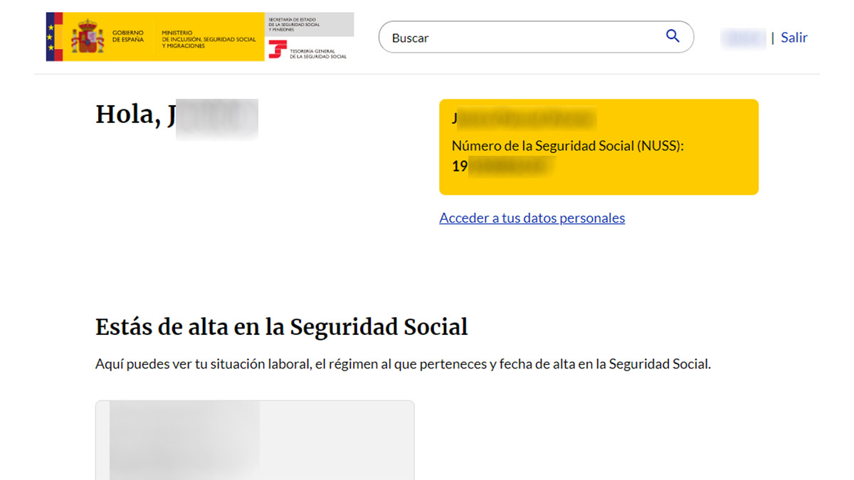 Área personal de Importass