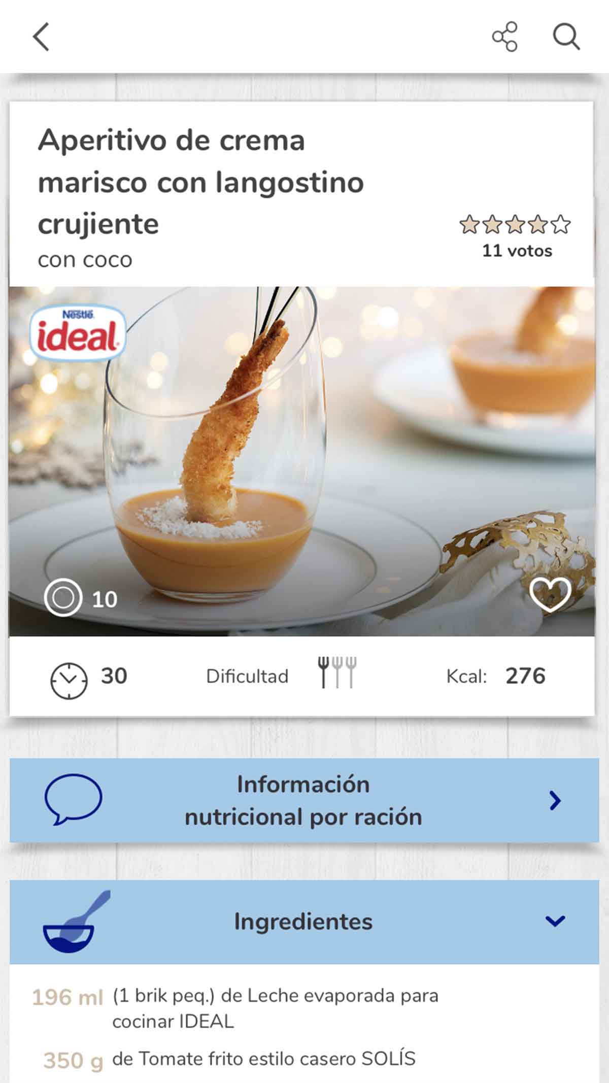 Receta de marisco
