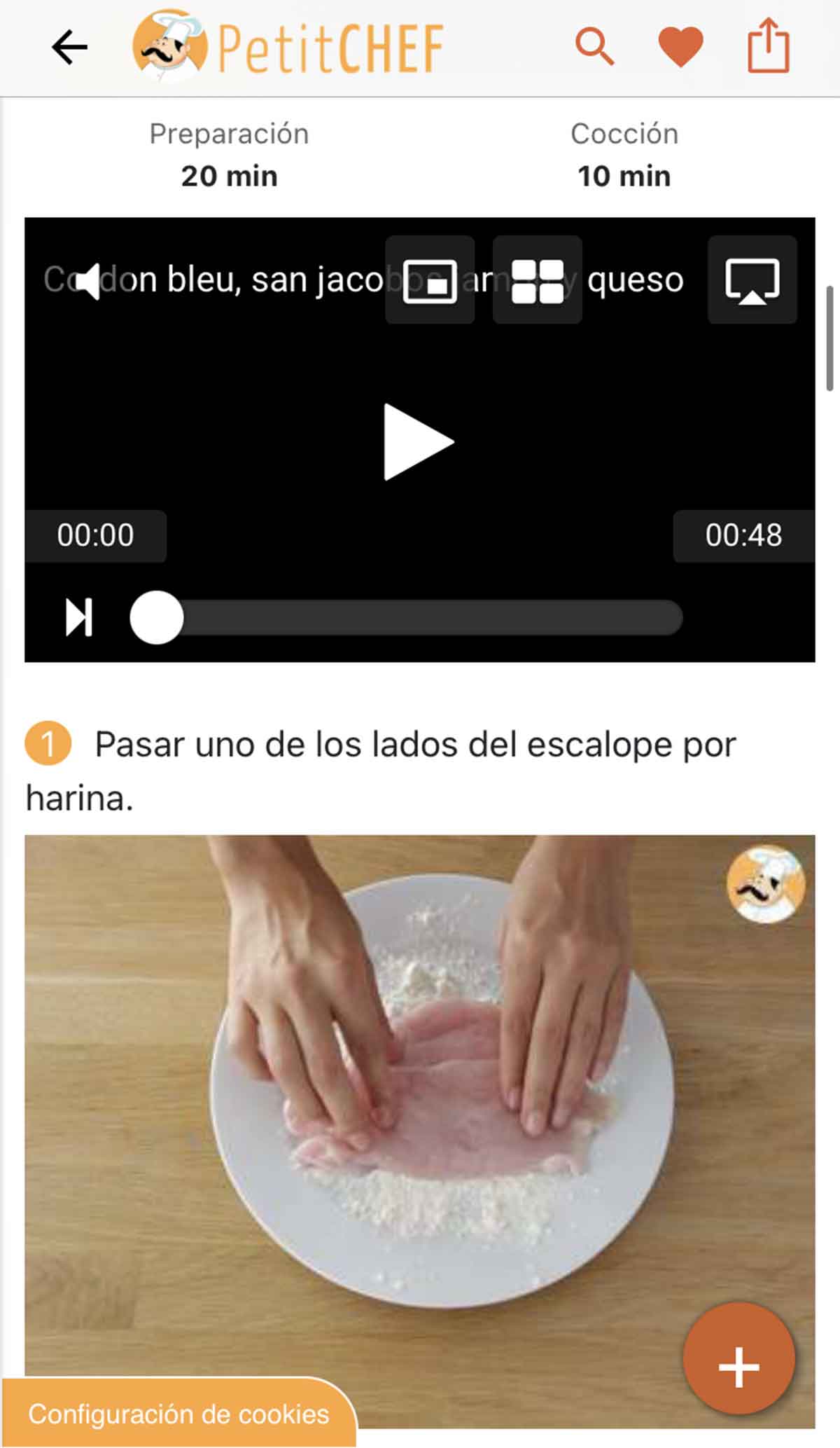Pasos para hacer la receta
