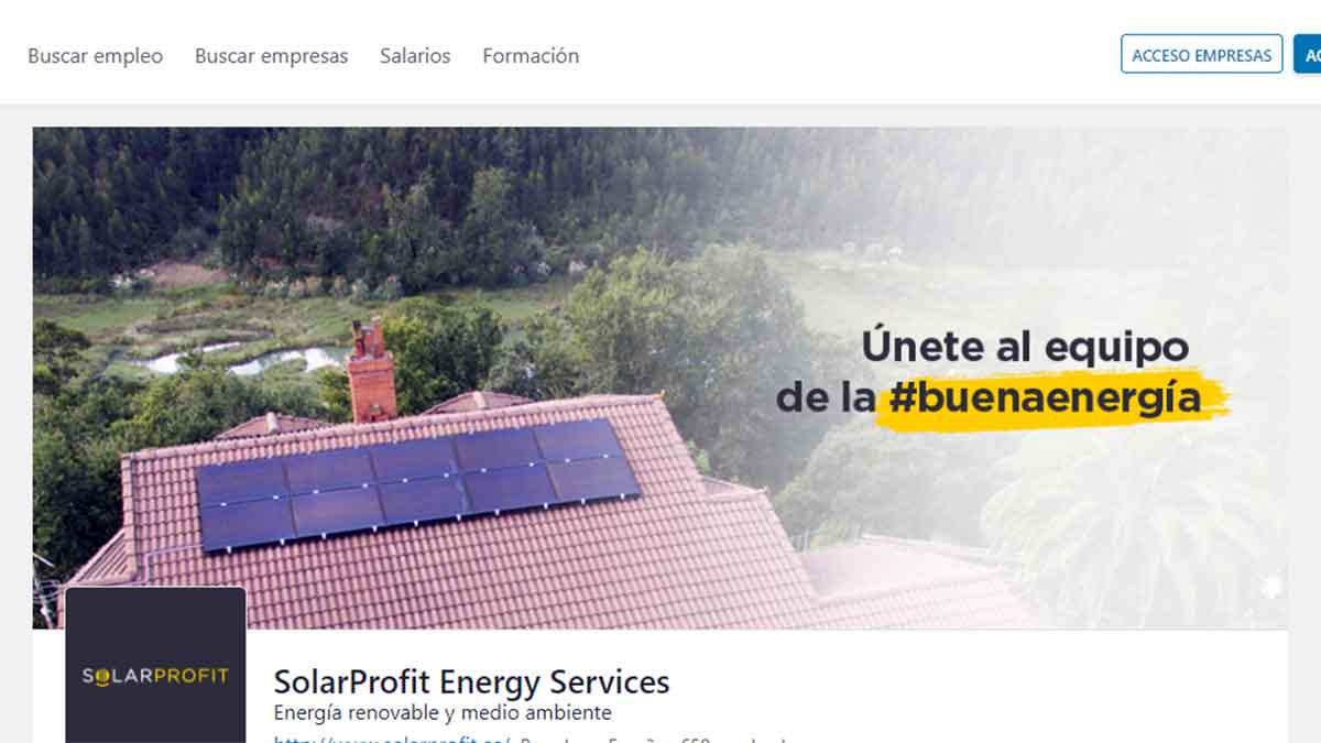 Ofertas de empleo de SolarProfit en InfoJobs