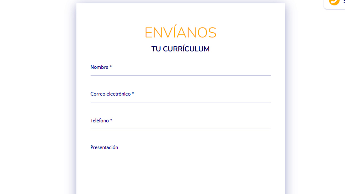 Enviar el currículum a SolarProfit