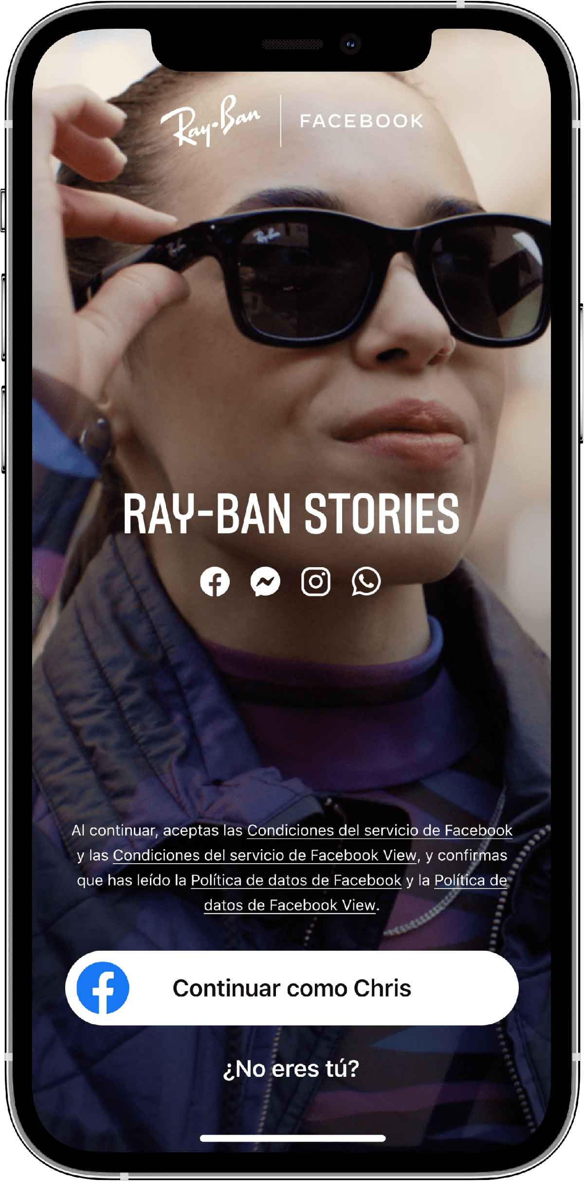 Aplicación Ray Ban