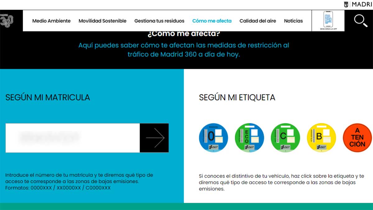 Buscador del Ayuntamiento de Madrid