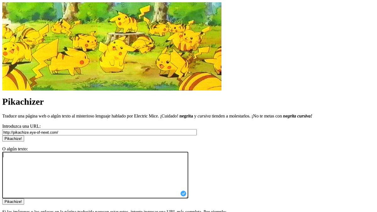 Idioma Pikachu