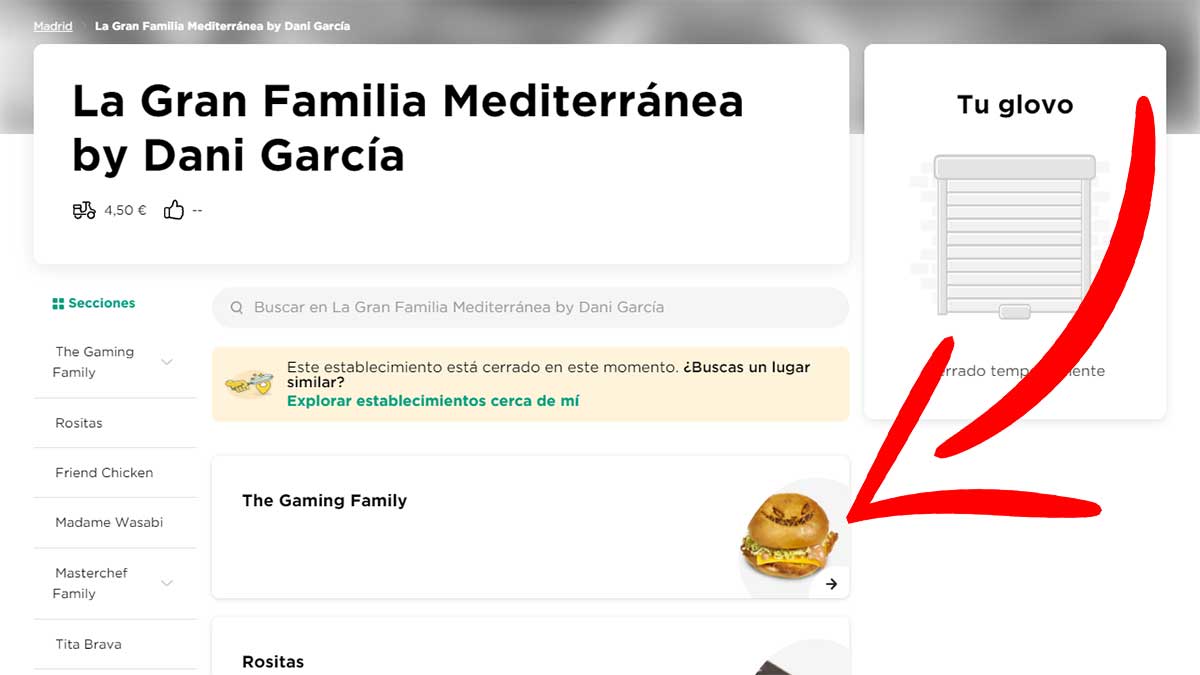 Pedir hamburguesa El Rubius en Glovo