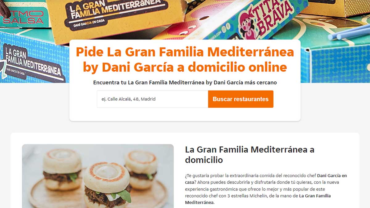 Just Eat buscar restaurante