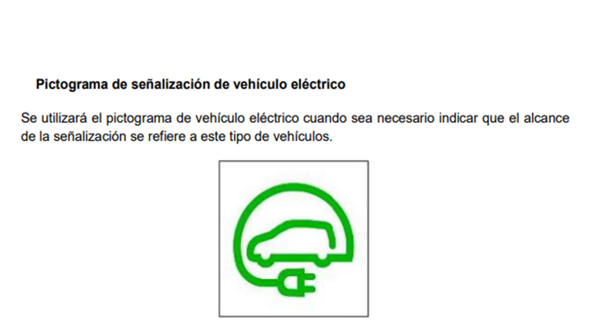 Señalización de vehículos eléctricos