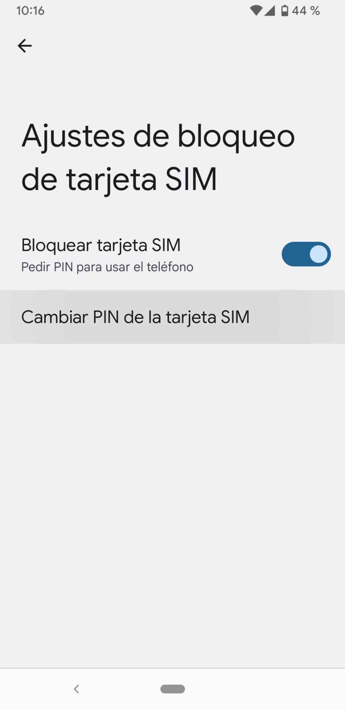 Cambiar el PIN de la SIM en un Android