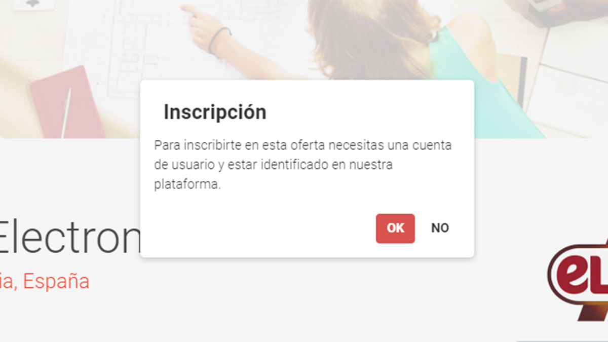 Proceso para registrarse en la plataforma