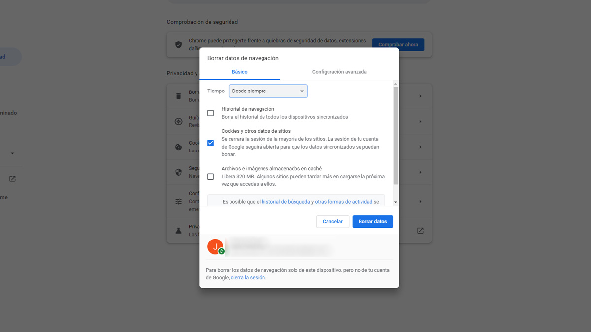 Cómo borrar el historial de navegación