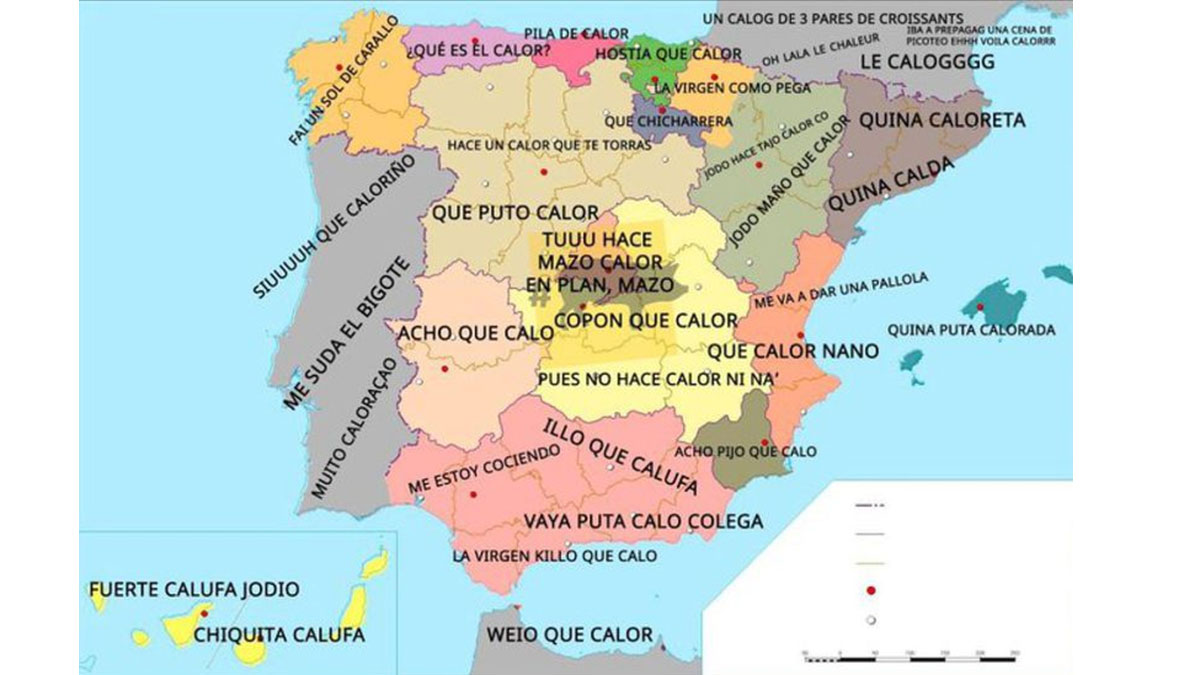 Formas de decir qué calor en España en la ola de calor