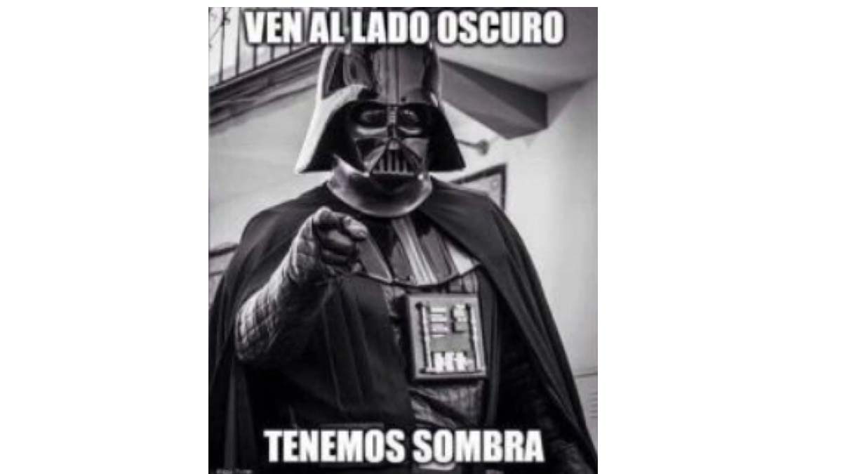 Meme de Darth Vader en la ola de calor