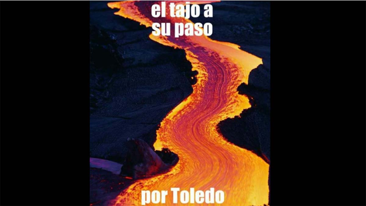 Meme del río Tajo en la ola de calor