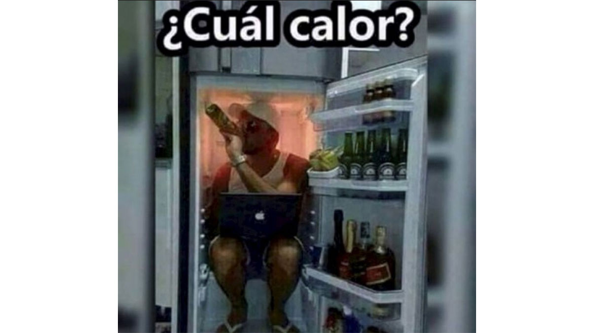 Meme nevera ola de calor